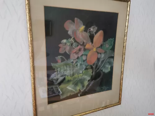 Blommor, guldram